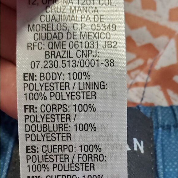 Quiksilver Blue and Pink Swim Trunks - Picture 4 of 5